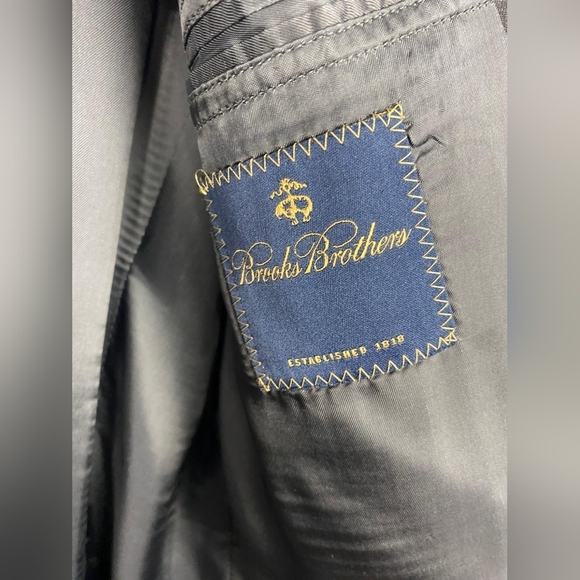 Brooks Brothers Blazer Mens 42R Explorer Regent Fit Stretch Wool 2 Button Jacket - Picture 6 of 9